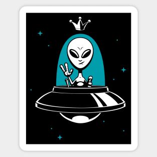 Alien King Sticker